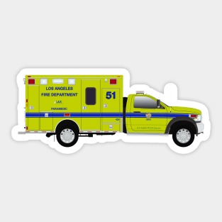 Los Angeles Fire Department LAX Ambulance Sticker